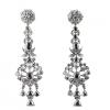 Long drop earrings pink diamond - photo 1
