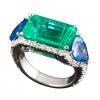 Anello con Smeraldi e Zaffiri - foto 2