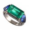 Anello con Smeraldi e Zaffiri - foto 3