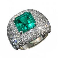 Anello Fascia Smeraldo