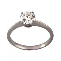 Anello solitario Griffe