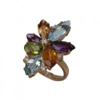 Anello con Pietre di colore